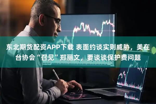 东北期货配资APP下载 表面约谈实则威胁,美在台协会“召见”郑丽文,要谈谈保护费问题